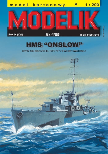 cat. no. 0504: HMS ONSLOW