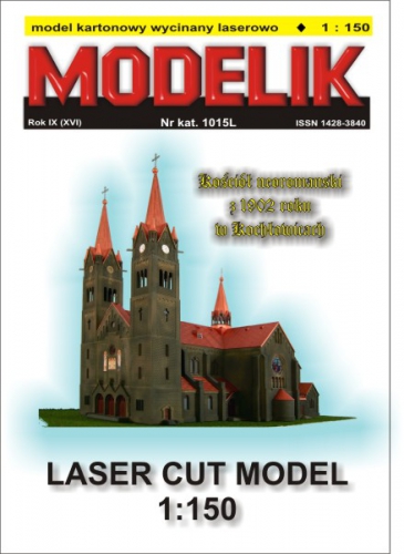 cat. no. 1015W: Church in Kochłowice -  ALL PARTS cut-out by laser